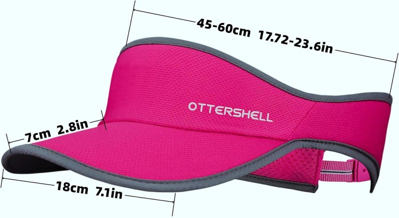 OTTERSHELL Store Sports Sun Visor,Baseball Hat Breathable Mesh. Adjustable Athletic Visor for Running, Tennis, Golf - Image 2